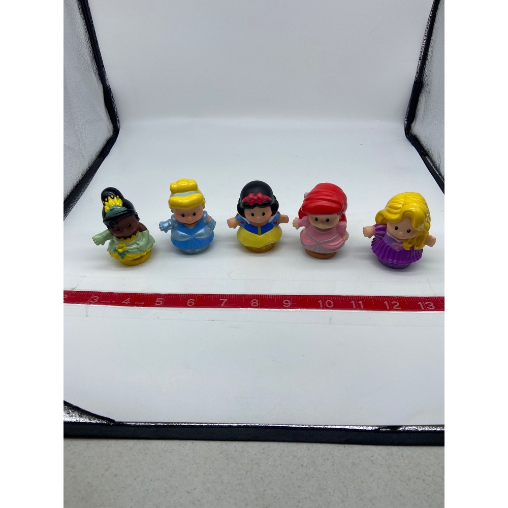 Fisher Price Little People Disney Princess Lot (5) Tiana Ariel Cinderella 2012